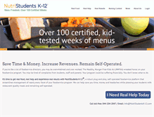 Tablet Screenshot of nutristudentsk-12.com